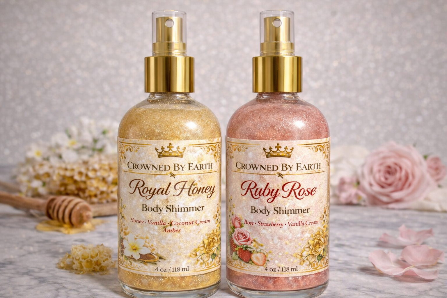 Body Oils and shimmers