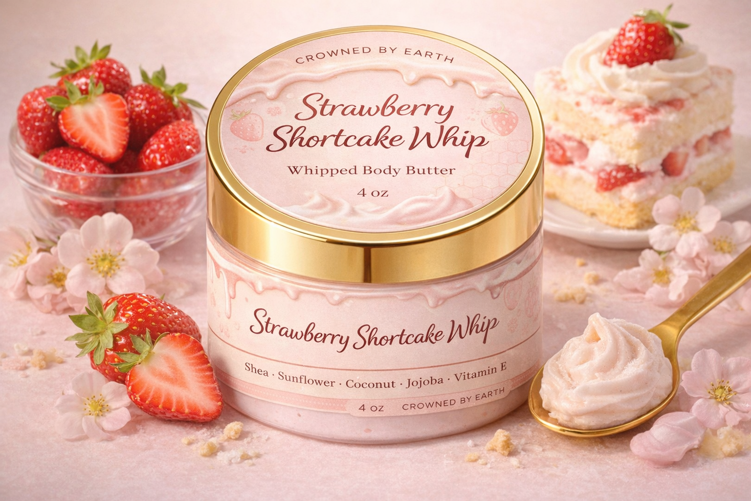 Strawberry Shortcake Whip – Whipped Body Butter (4 oz)